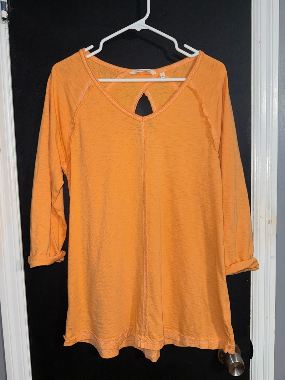 Soft Surroundings Pima Cotton Keyhole Back Tunic Top Size: M